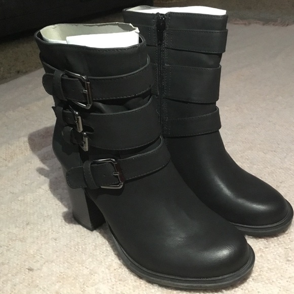 Moto heeled boots - Picture 3 of 6